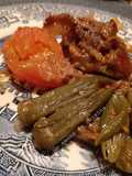 Tajine d'agneau aux gombos sauce blanche 🍴