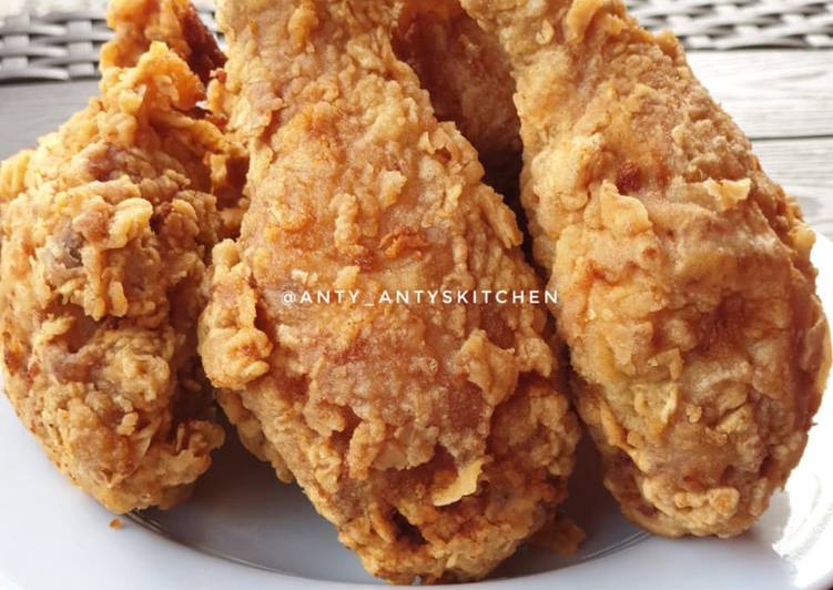 Resep Ayam goreng tepung aka kfc oleh anty_antyskitchen 