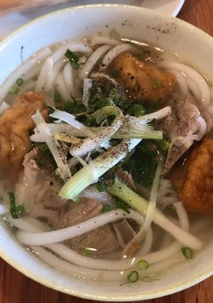 Hình của món Bánh canh bún chả cá.