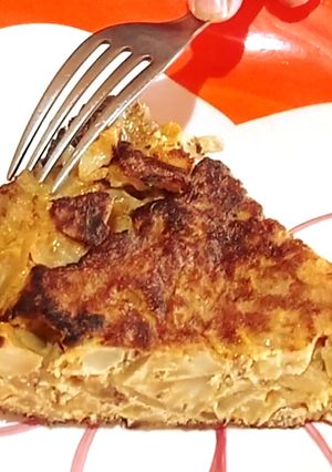Una foto de Tortilla de coliflor