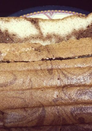 Foto resep Keto Cake ~ Ogura Zebra Cake