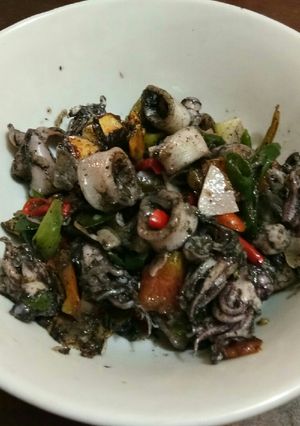 Foto resep Cumi hitam