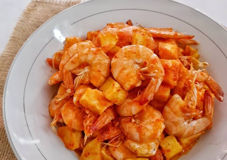 YUK DICOBA! Resep Rahasia Balado Udang Kentang