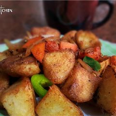 A picture of Crispy fried vegidlis.