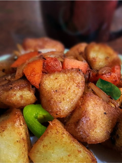 A picture of Crispy fried vegidlis.