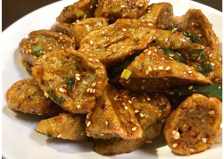 Cara Gampang Menyiapkan Spicy Korean Keropok Lekor, Enak