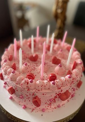 عکسی از دستور ✔️شکلات رنگی برای تزئین کیک🩷