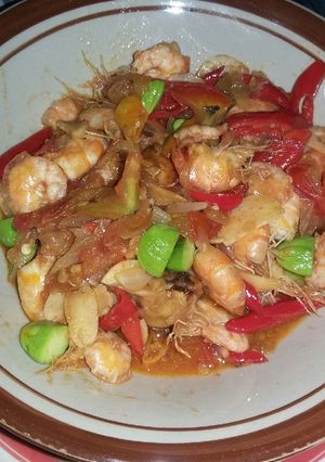 Foto resep Tumis udang pete