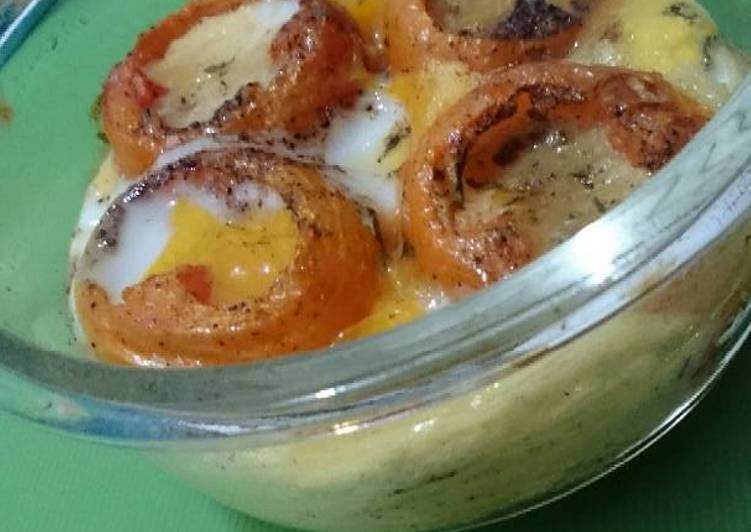 How To Learn Baked Tomatoes and Eggs
