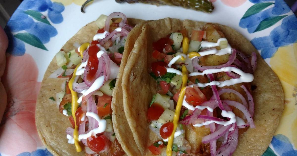 Tacos de pescado estilo (Ensenada) Receta de Jazania Bibriezca Cookpad