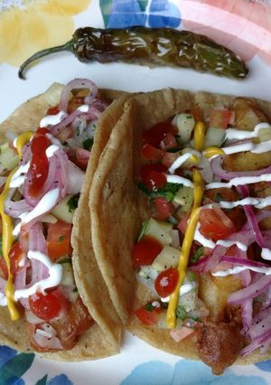 A picture of Ensenada-Style Fish Tacos.