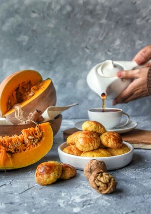 عکسی از دستور اُسکُن کدو حلوایی