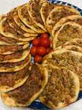 Sfiha with Tomato and Tahini