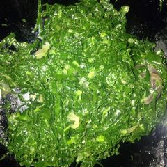 A picture of Fried kales.