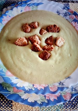 Una foto de Crema de calabacín