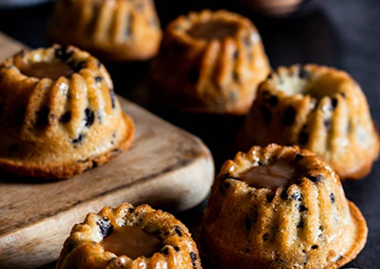 A révélé le secret de la recette Financiers tigrés choco-caramel Délicieux garanti