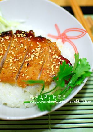 蜜汁味噌豬排丼 的食譜成品照片