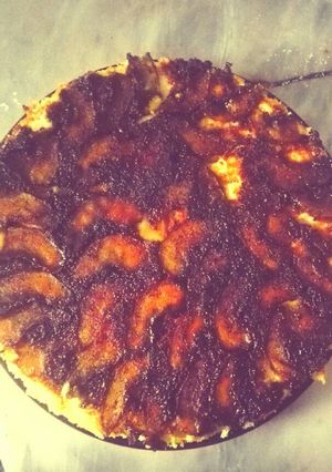 صورة لوصفة كيكة التفاح بدون بكنج بودر و بدون زيت