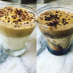A picture of Dalgona coffee.