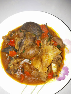 A picture of Efere Ibaba Soup.