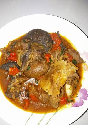 A picture of Efere Ibaba Soup.