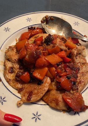 Foto di Pollo ai peperoni