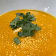 A picture of Carrot and Coriander Soup.