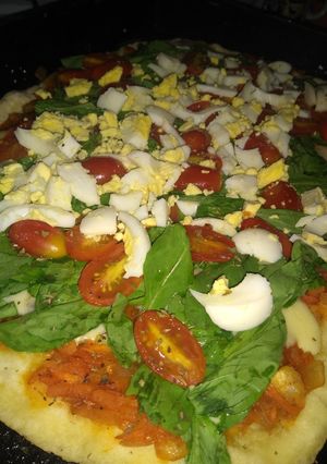 Una foto de Pizza casera