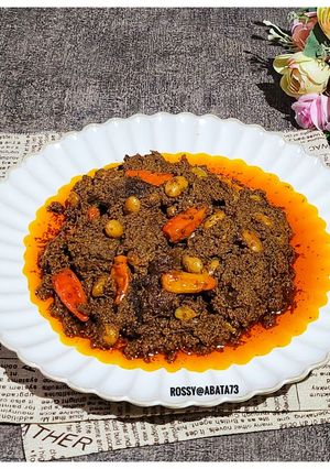 Foto resep Rendang Daging Sapi Kacang Merah Cabe Rawit