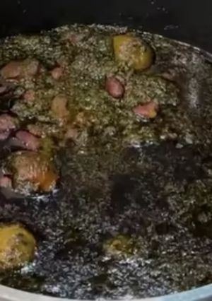 عکسی از دستور قورمه سبزی