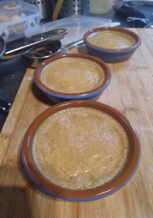 Une photo de Flan praliné au lait d'amande