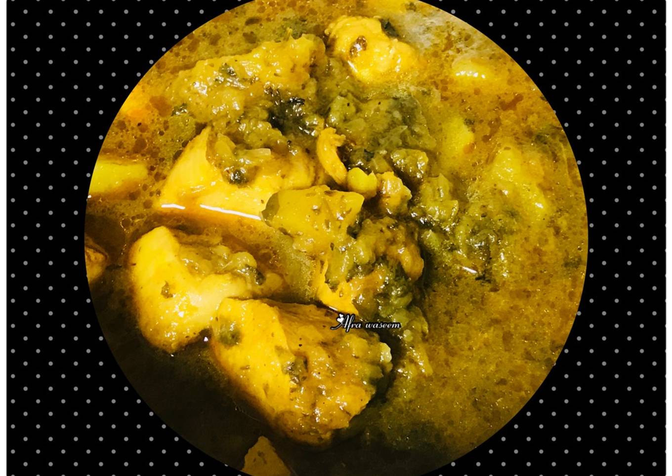 Potato chicken gravy