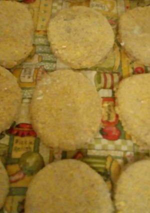 Una foto de Burguers de salvado de avena y amapola (vetagetarianas)😋😍