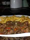 Arish and kidney sauce