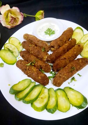 A picture of Seekh kabab.