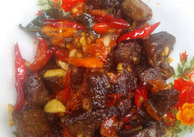 Tumis daging pedas manis