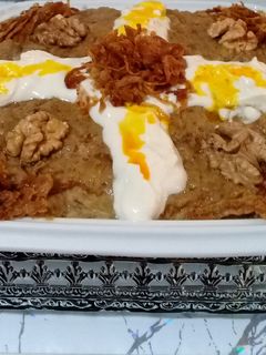 عکسی از دستور کشک و بادمجان