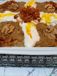 عکسی از دستور کشک و بادمجان