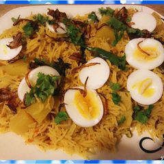 A picture of Egg Biryani #Ramadan5weeksChallenge.