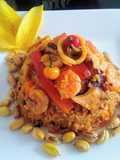 Arroz con Mariscos a base de crema de pimientos 👍🇵🇪