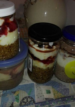 Una foto de Tiramisú de avena para acompañar la dieta