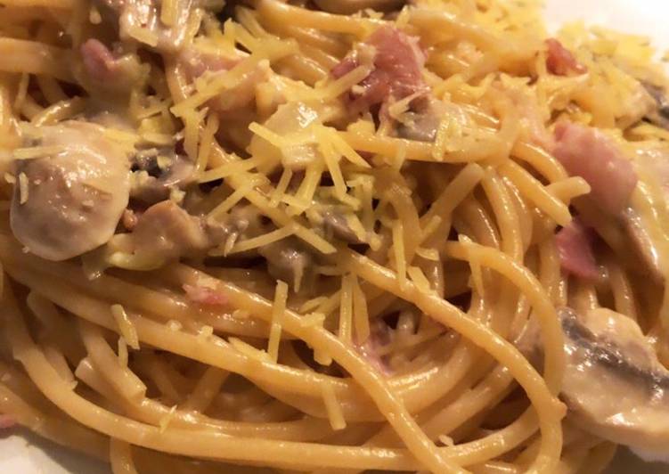 Bahan meracik Spaghetti Carbonara yang Lezat
