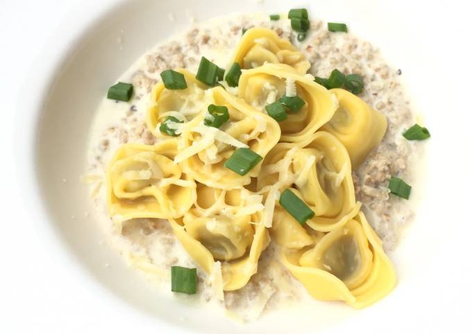 Simple Way to Prepare Award-winning Riccota And Spinach Tortellini In
Ground Pork Parmesan Sauce