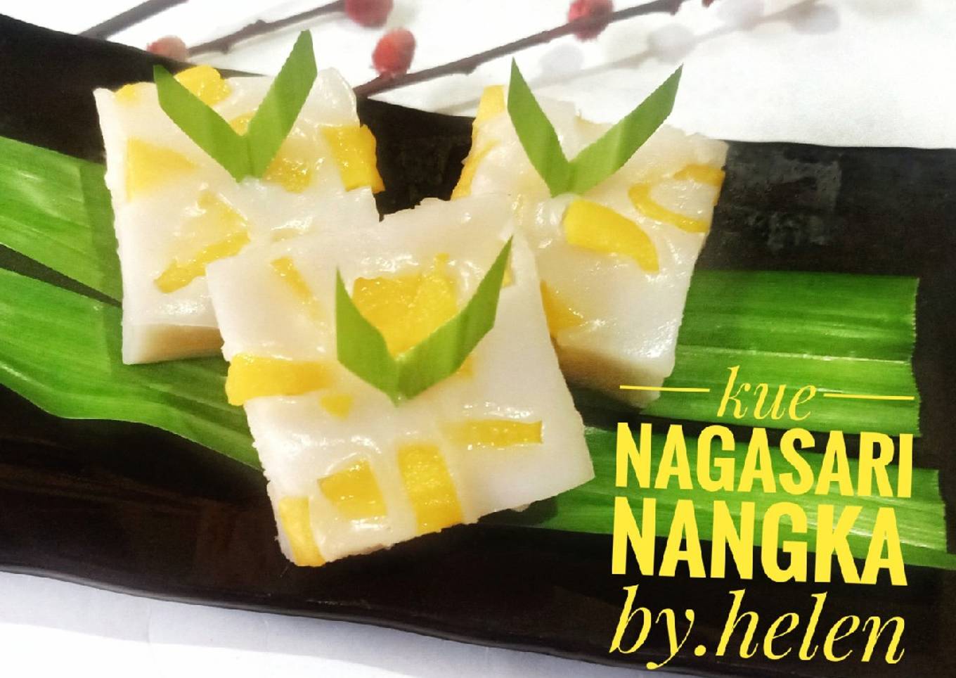 Kue nagasari nangka versi potong