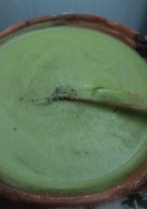 Una foto de Crema de pepitas de calabaza para la fortuna