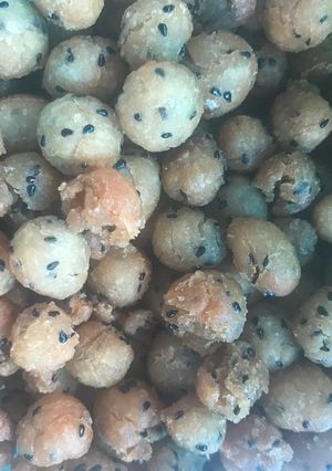 Foto resep Onde onde ceplus buah naga putih (snack untuk ABK)
