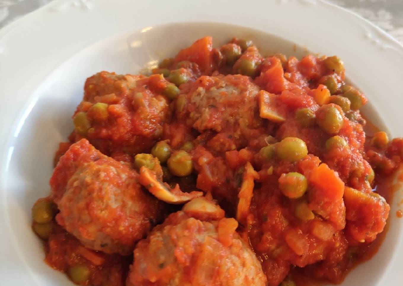 Albóndigas a la Jardinera