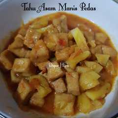 A picture of Tahu Asam Manis Pedas.
