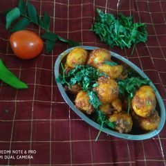 A picture of Crispy Spicy Baby Potatoes.
