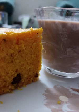 عکسی از دستور کیک زعفران و هل